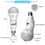 360° Panoramic Hidden Light Bulb Wifi Camera